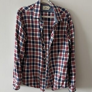 The Normal Brand Plaid Shirt in Red, Navy & White